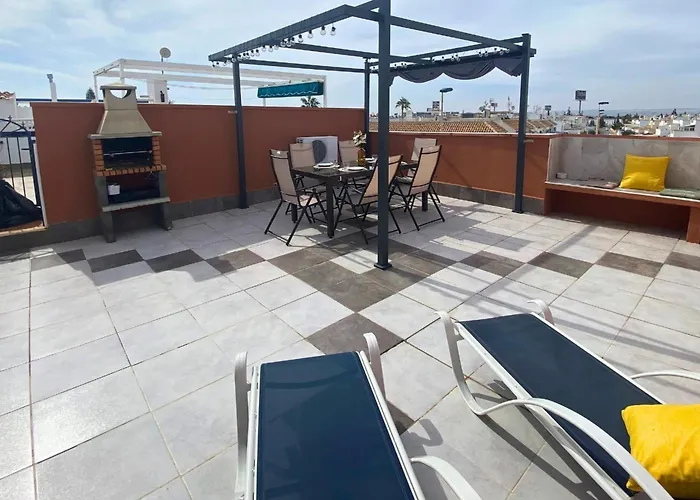 With Equipped Solarium Barbecue And Swimming Pool Torrevieja